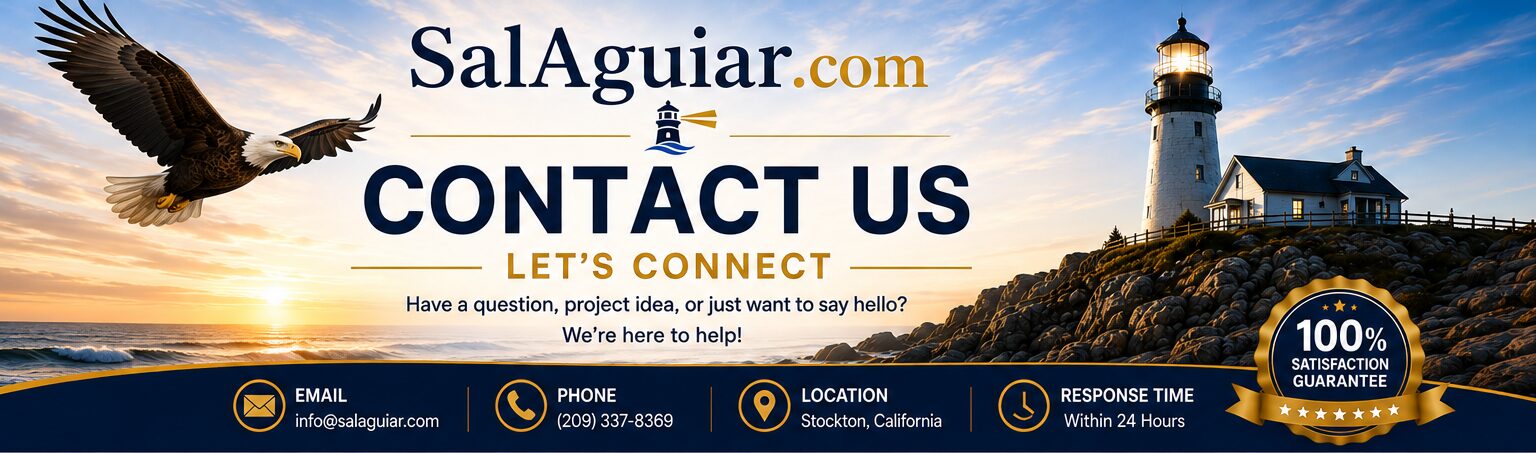 SalAguiar.com desktop banner